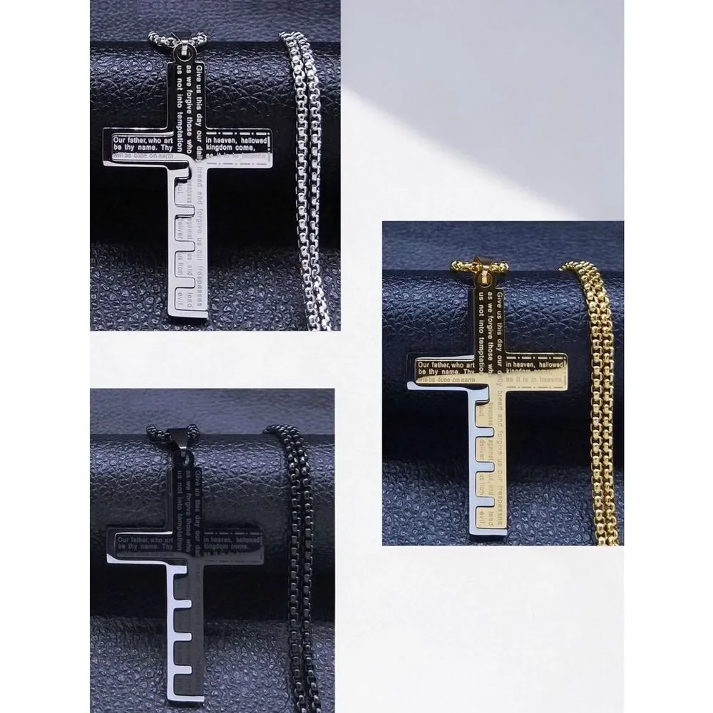 Our Father…. Unisex… Necklace.. 3 Style Choices… Experience It